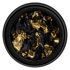 Foita Unghii LUXORISE - Unique Gold & Black #01-Nail Art > Foita Creponata Unghii