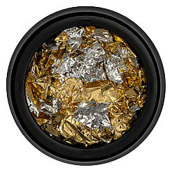 Foita Unghii LUXORISE - Unique Gold & Silver #03-Nail Art  data-eio=