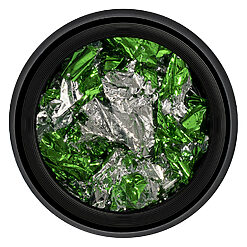 Foita Unghii LUXORISE - Unique Green & Silver #06-Nail Art > Foita Creponata Unghii