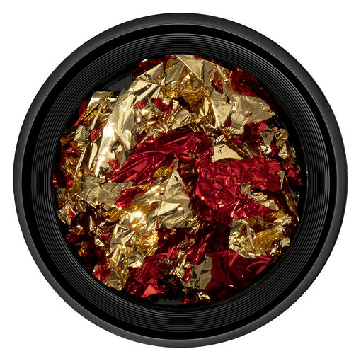 Foita Unghii LUXORISE - Unique Red & Gold #07-Nail Art > Foita Creponata Unghii