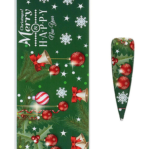 Folie de Transfer Unghii LUXORISE #408 Christmassy-Nail Art > Ornamente Unghii Craciun