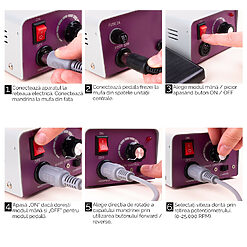 Freza Unghii Profesionala 25000 RPM Super Nails PRO SensoPRO Milano 5