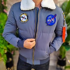 cu blana alba la guler - GC690-Geci / Cojoace