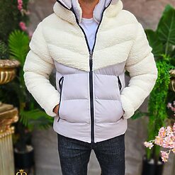 Geaca de iarna groasa imbalnita la exterior cu gluga GC696 5