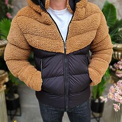 Geaca de iarna groasa imbalnita la exterior cu gluga GC697 4