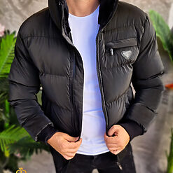 Geaca groasa de iarna cu blana la guler GC683 4