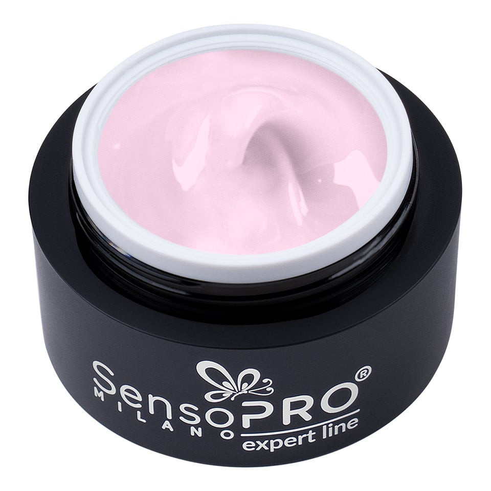 Gel Constructie Unghii Expert Line SensoPRO Milano - Milky Pink 50ml-Geluri UV > Geluri UV Constructie