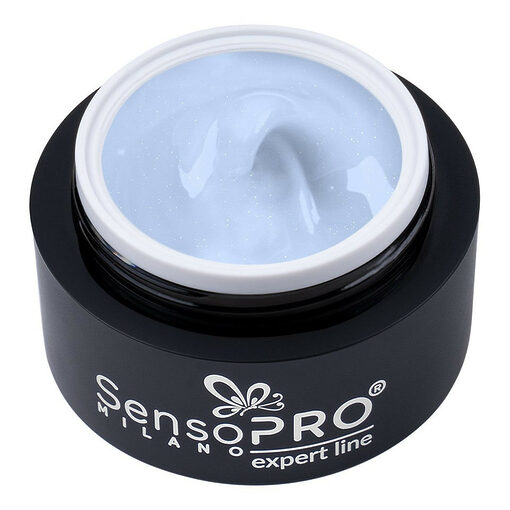 Gel Constructie Unghii Expert Line SensoPRO Milano - Shimmer Baby Blue 30ml-Geluri UV > Geluri UV Constructie