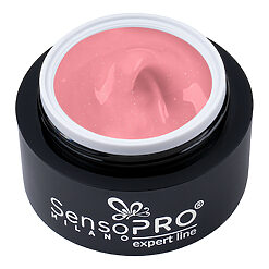 Gel Constructie Unghii Expert Line SensoPRO Milano - Shimmer Rose Petals 15ml-Geluri UV  data-eio=