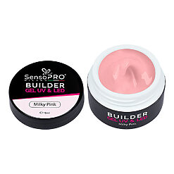 Gel Constructie Unghii SensoPRO Milano Milky Pink 15ml 2