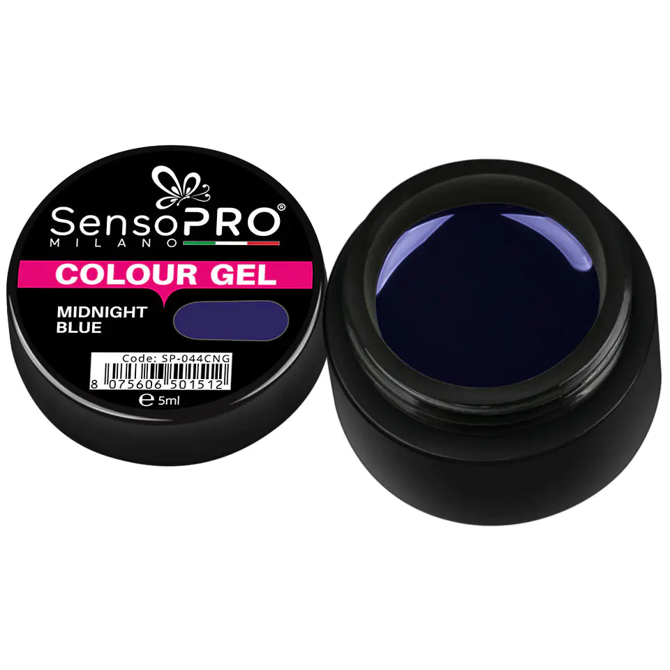 Gel UV Colorat Midnight Blue 5ml