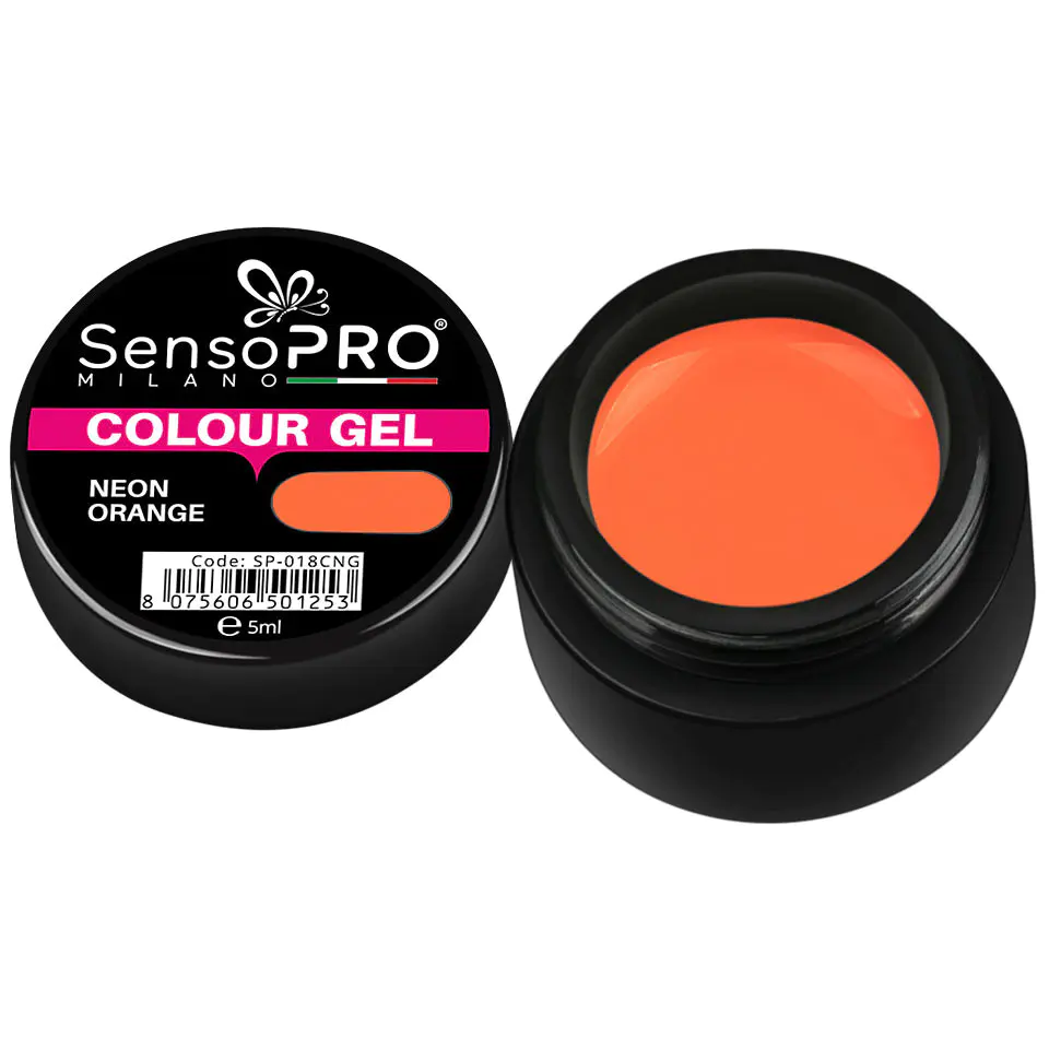 Gel UV Colorat Neon Orange 5ml