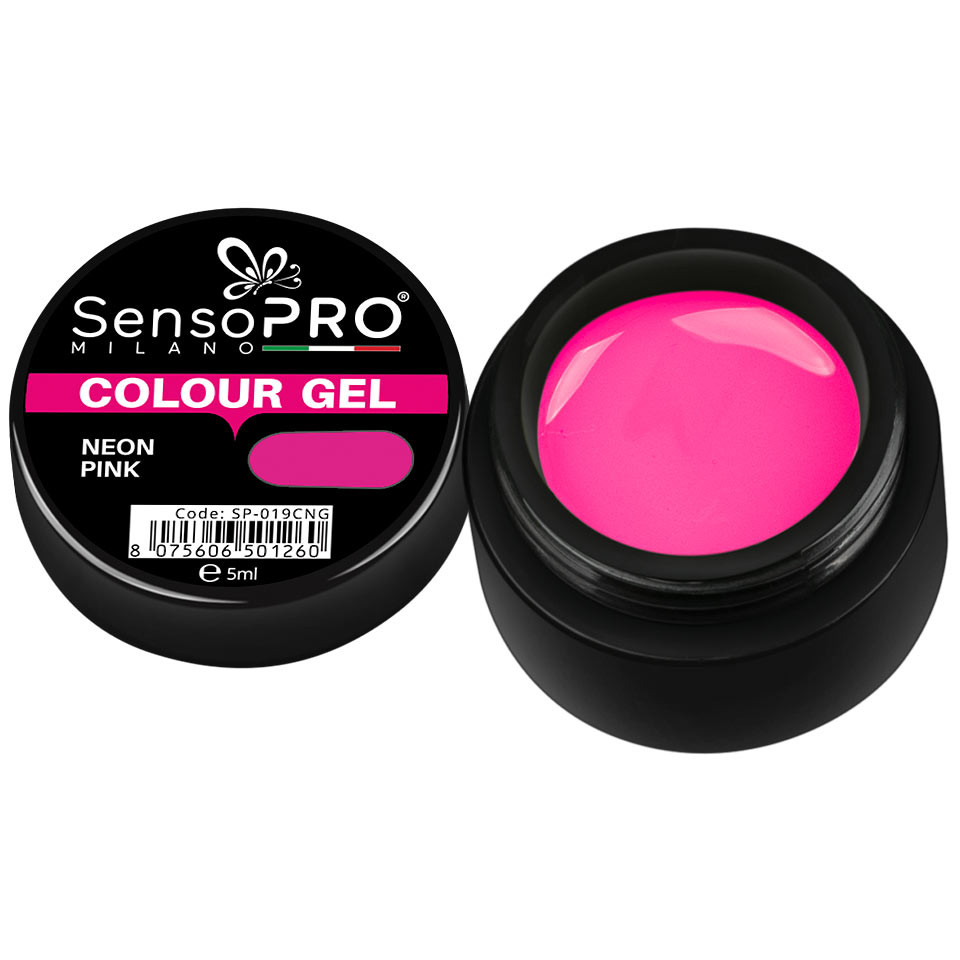 Gel UV Colorat Neon Pink 5ml