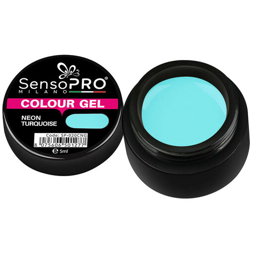 Gel UV Colorat Neon Turquoise 5ml