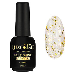 Gold Shine Top Coat LUXORISE 15ml 2