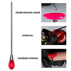 Instrument Manichiura Mixare Decorare SensoPRO Milano Crystal Pink Needle 1