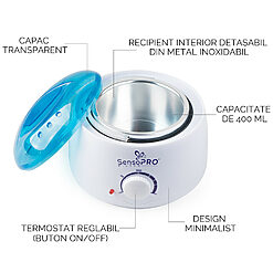 Kit Epilare Ceara Traditionala SensoPRO Milano Rose Touch 1 Kg 2