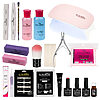 Kit Unghii False cu Tipsuri Soak Off Easy Shine + Lampa UV LED-Kit Unghii > Kit Unghii Gel