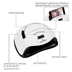 Lampa Unghii UV LED 140W SUPERSTAR PRO SensoPRO Milano Alb 5