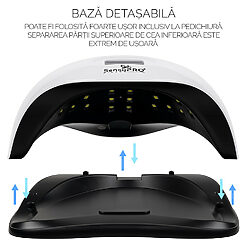 Lampa Unghii UV LED 140W SUPERSTAR PRO SensoPRO Milano Alb 6