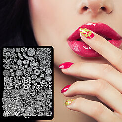 Matrita Metalica Stampila Unghii LUXORISE Always Bloom XY K17 1