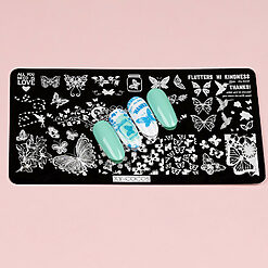 Matrita Metalica Stampila Unghii LUXORISE Butterfly Contest XY COCO5 1