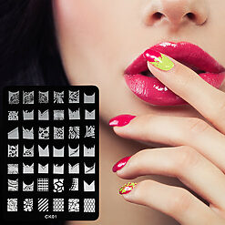 Matrita Metalica Stampila Unghii LUXORISE Feeling Funny CK01 1