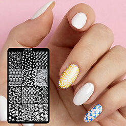 Matrita Metalica Stampila Unghii LUXORISE Fragile Energy XY Z24 1