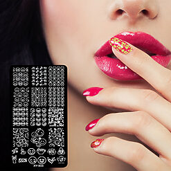Matrita Metalica Stampila Unghii LUXORISE Rock Smile XY S03 1