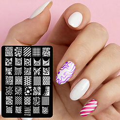 Matrita Metalica Stampila Unghii LUXORISE Take a Break XY K02 1