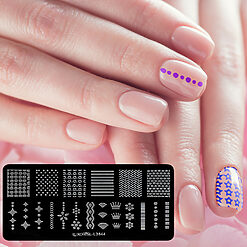 Matrita Metalica Stampila Unghii LUXORISE Tango Style 1