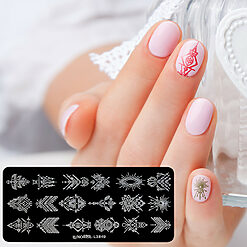 Matrita Metalica Stampila Unghii LUXORISE Tribal Vision 1