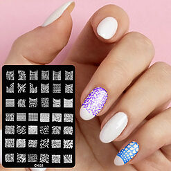 Matrita Metalica Stampila Unghii LUXORISE Viva Liberty CK02 1