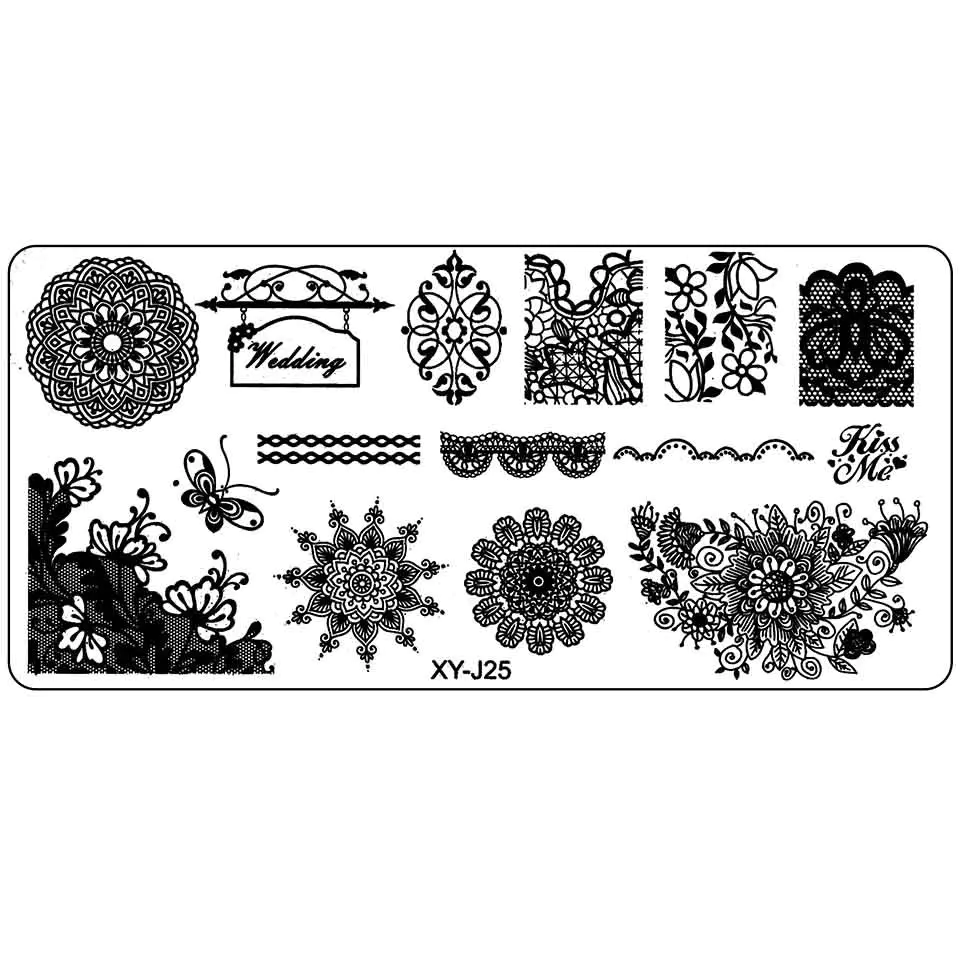 Matrita Metalica Stampila Unghii XY-J25 - Mandala-Nail Art > Matrita Unghii