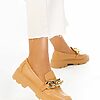 Mocasini dama eleganti Savita camel-Pantofi dama casual-Mocasini Dama