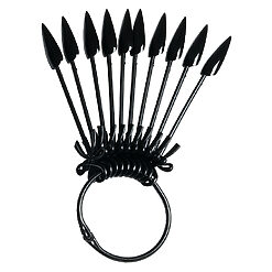 Paletar Unghii Stiletto 24 pozitii pentru exersare si expunere Negru inel 2