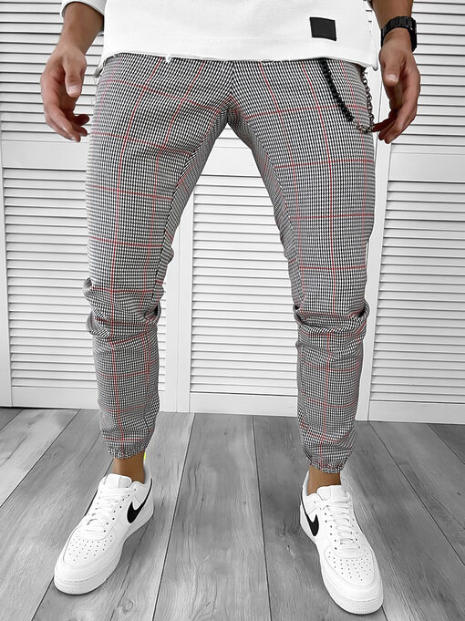 Pantaloni barbati casual in carouri 11963 SD A-2.3-Pantaloni > Pantaloni casual