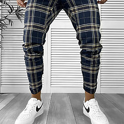 Pantaloni barbati casual in carouri 12288 SD-Pantaloni > Pantaloni casual