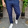 Pantaloni casual bleumarin