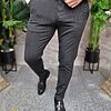 Pantaloni eleganti gri inchis