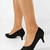 Pantofi stiletto cu toc mic Vorna negri-Pantofi Stiletto-Pantofi cu toc mic