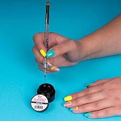 Pensula Unghii tehnica One Stroke doua capete 04 LUXORISE 3