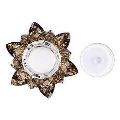 Recipient din Sticla pentru Manichiura LUXORISE Gold Flower 2