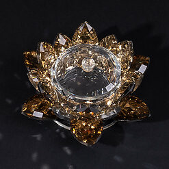 Recipient din Sticla pentru Manichiura LUXORISE Gold Flower 4