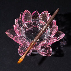 Recipient din Sticla pentru Manichiura LUXORISE Pink Flower 5