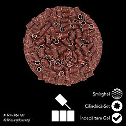 Rezerve Smirghel SensoPRO Milano pentru Pila Electrica duritate 120 set 100 buc 3