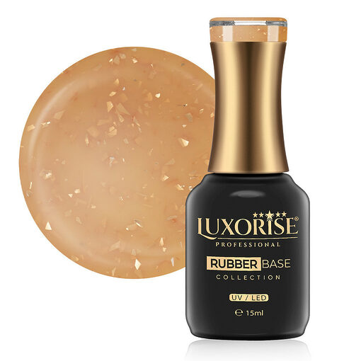 Rubber Base LUXORISE Glamour Collection - Gold Nougat 15ml-Rubber Base > Rubber Base LUXORISE 15ml