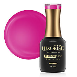 Rubber Base LUXORISE Neon City Collection - Fuchsia 15ml-Rubber Base > Rubber Base LUXORISE 15ml