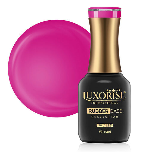 Rubber Base LUXORISE Neon City Collection - Fuchsia 15ml-Rubber Base > Rubber Base LUXORISE 15ml