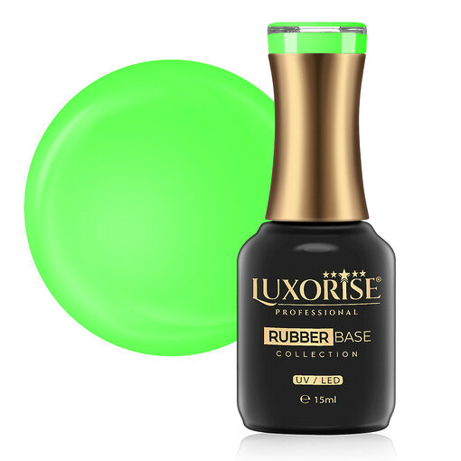 Rubber Base LUXORISE Neon City Collection - Green 15ml-Rubber Base > Rubber Base LUXORISE 15ml
